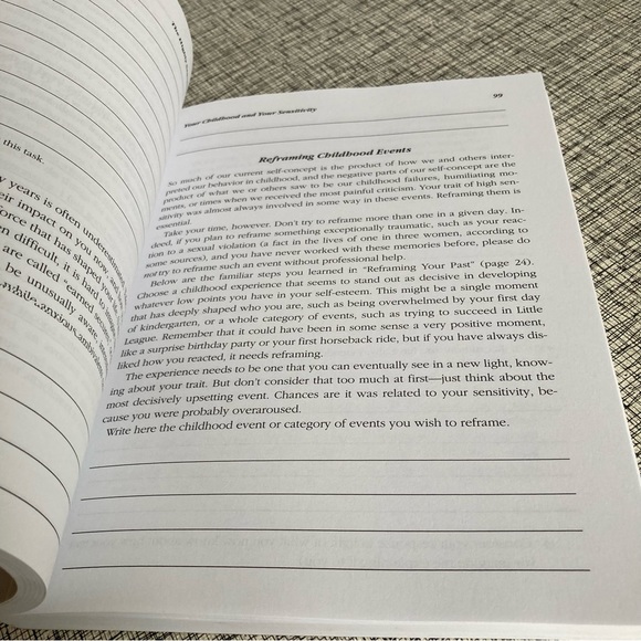 Highly Sensitive Person's Workbook Self Assessment Activities Exercises Coping - Picture 6 of 15